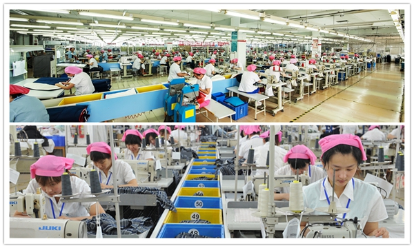 服裝加工現(xiàn)場